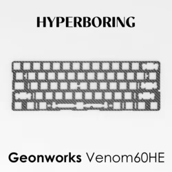 Geonworks Venom 60HE Keyboard Plate FR4 Aluminium PC CF Sound Foam Pack