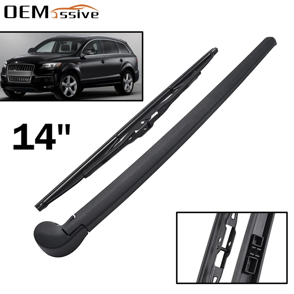 Rear Window Windscreen Windshield Wiper Arm Blade For Audi Q7 4L 2006 2007 2008 2009 2010 2011 2012 2013 2014 2015 Wiper Kit