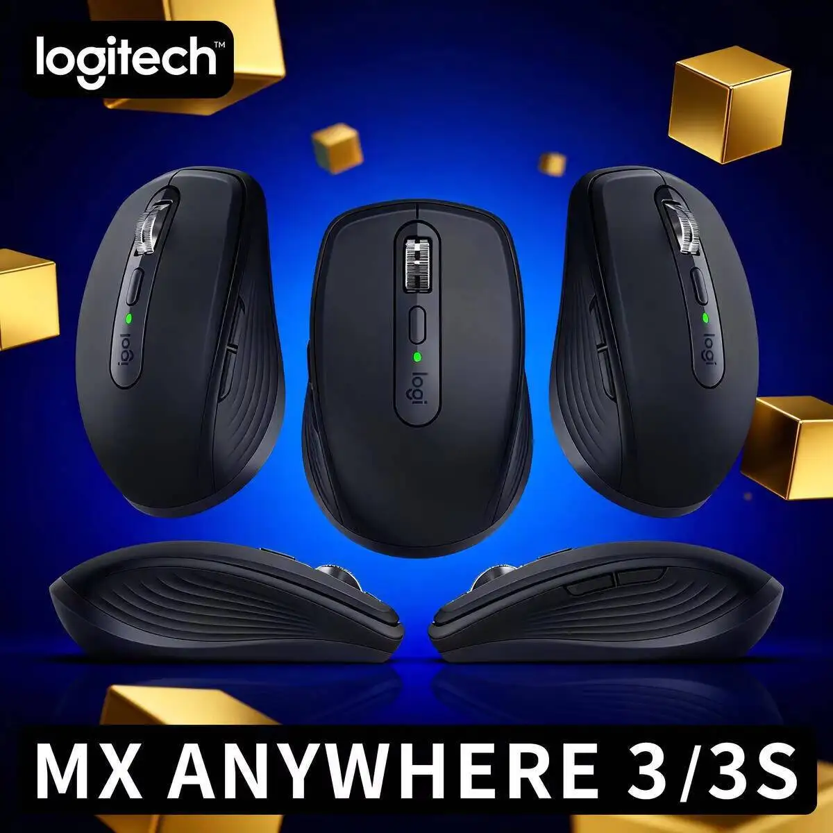 

Компактная мышь Logitech MX Anywhere 3S, эргономичный дизайн, перезаряжаемая, с быстрым прокруткой для портативных ПК Mac