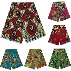 Veritable Super V Real Wax Guaranteed Wax Prints Real Dutch Hollandais Loincloth African Dress 100% Cotton Fabric 6 Yards Batik