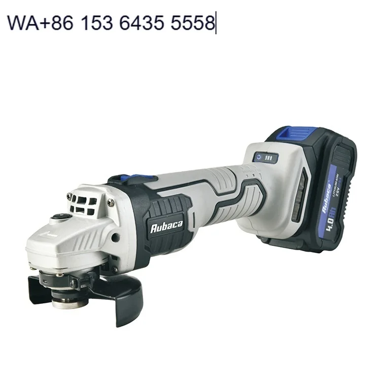 20V Cordless Angle Grinder with 125mm Trigger and Slide Switches M14 Spindle Thread Battery Powered