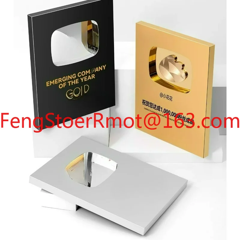Customize aluminum award plaques, metal medals, and blank award trophies. Contact customer service to provide information