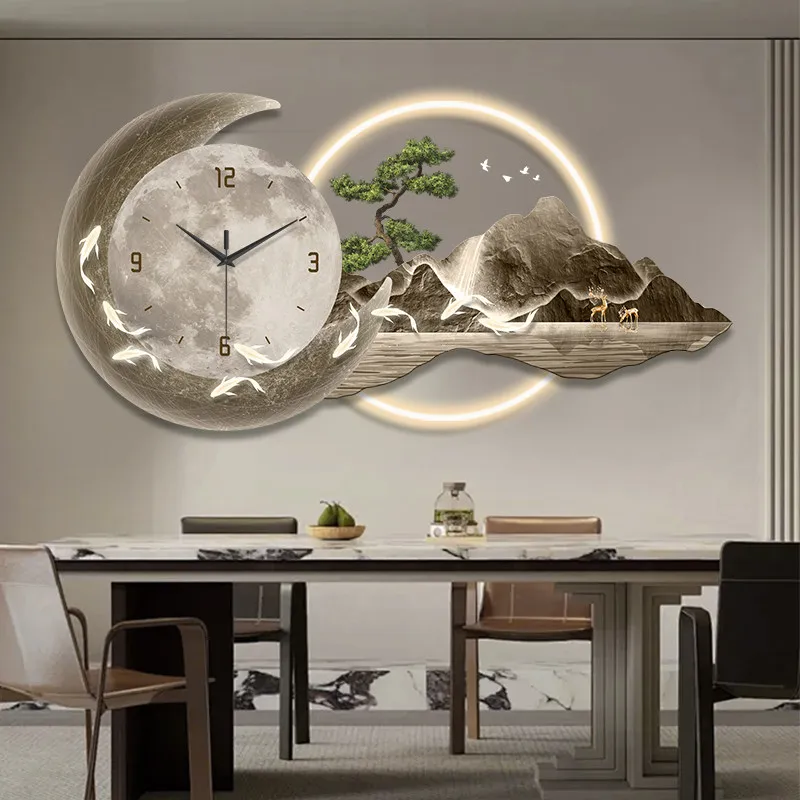 Flowing Water Generates Wealth, Entrance Led Decorative Painting Home Decoration Living Room Bedroom Corridor Mural Lamp