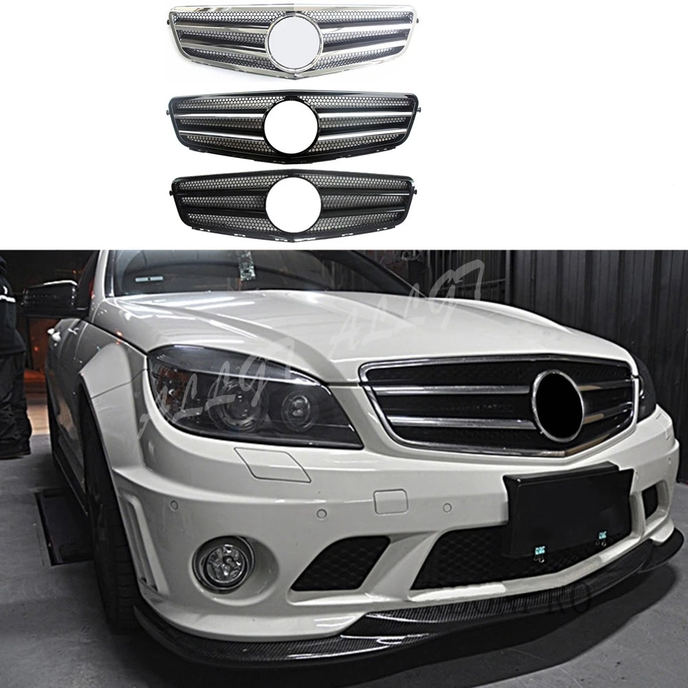 

Front Racing Facelift Grilles Upper Bumper Grill For Mercedes-Benz W204 C-Class C180 C200 C220 C230 C280 C350 2008-2014