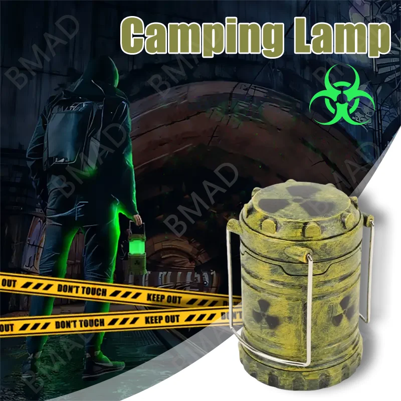 1/2/4PCS Halloween Simulation Nuclear Reaction Lamp Handheld Camping Lantern Night Light Party Home Decor Birthday Gifts  ﻿