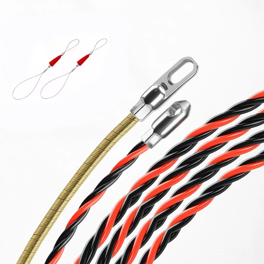 Universal Wire Cable Threading Device Tool Fish Tape Cable Lead Puller Electrical Wire Threader Electrical Spring Wire Threader