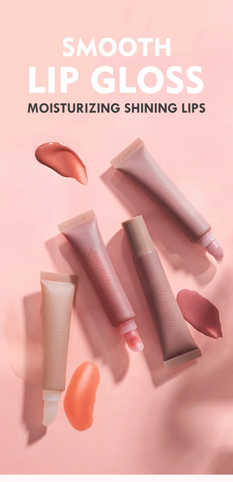 NEW Summer Fridays Mini Lip Gloss Set Vanilla Beige Lip Balm Long Lasting Moisturizing Smooth Soft Tube Makeup Lip Care Suit view 3