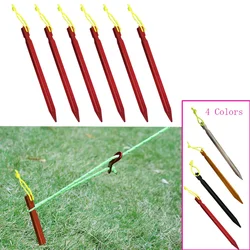 Picchetti per tende Palo per tende in alluminio da 18 cm con corda Attrezzatura per accessori per tende per tende da esterno