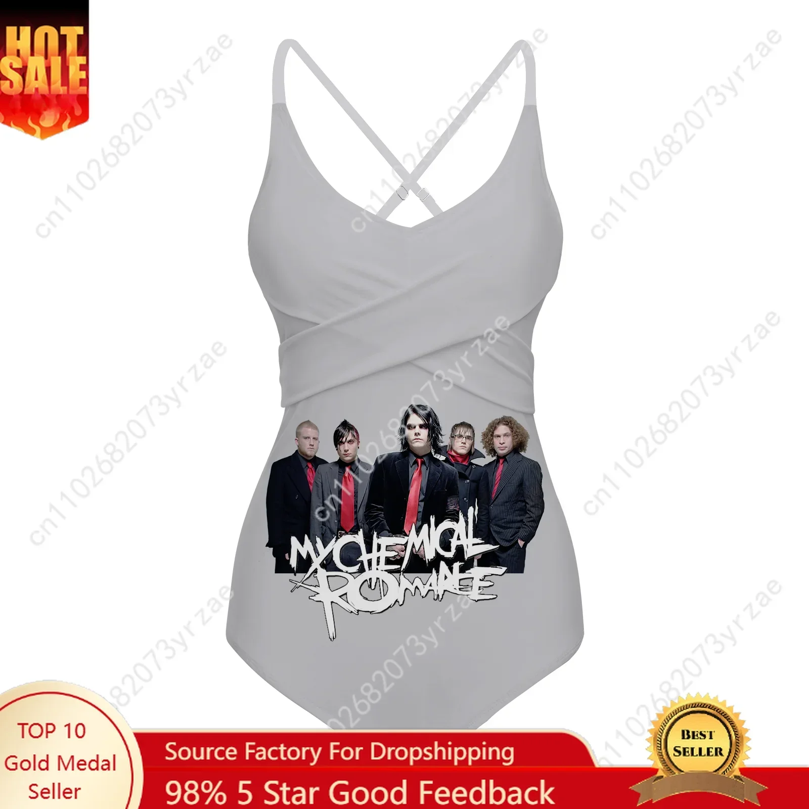 My Chemical Romance Women Sling Swimsuits Personalized Pattern Sexy Swimwear Pool Party Beach Bikini Summer Holiday Custom Suits