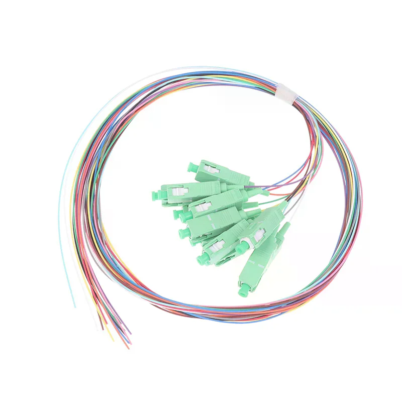 

12 Bundles Fiber Jumper Connector Sc Square Head Pigtail Fiber Jumper, PC Monitor Lead Cable Cord, High Speed Data