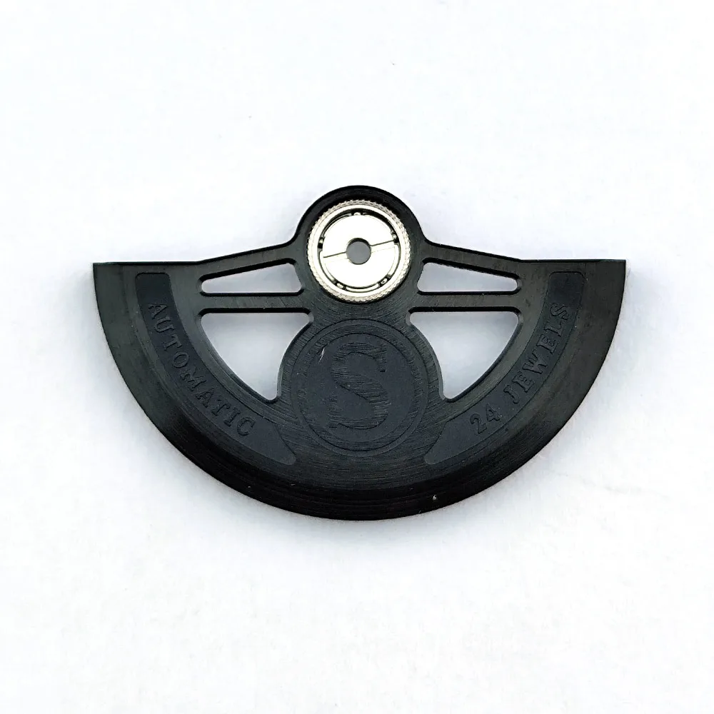 Oszillierendes Gewicht für NH35 NH36 NH38 4R Uhrwerk, Metallrotoren, kompatible Ersatzteile, schwarze, blaue und roségoldene Rotoren – Detail 4