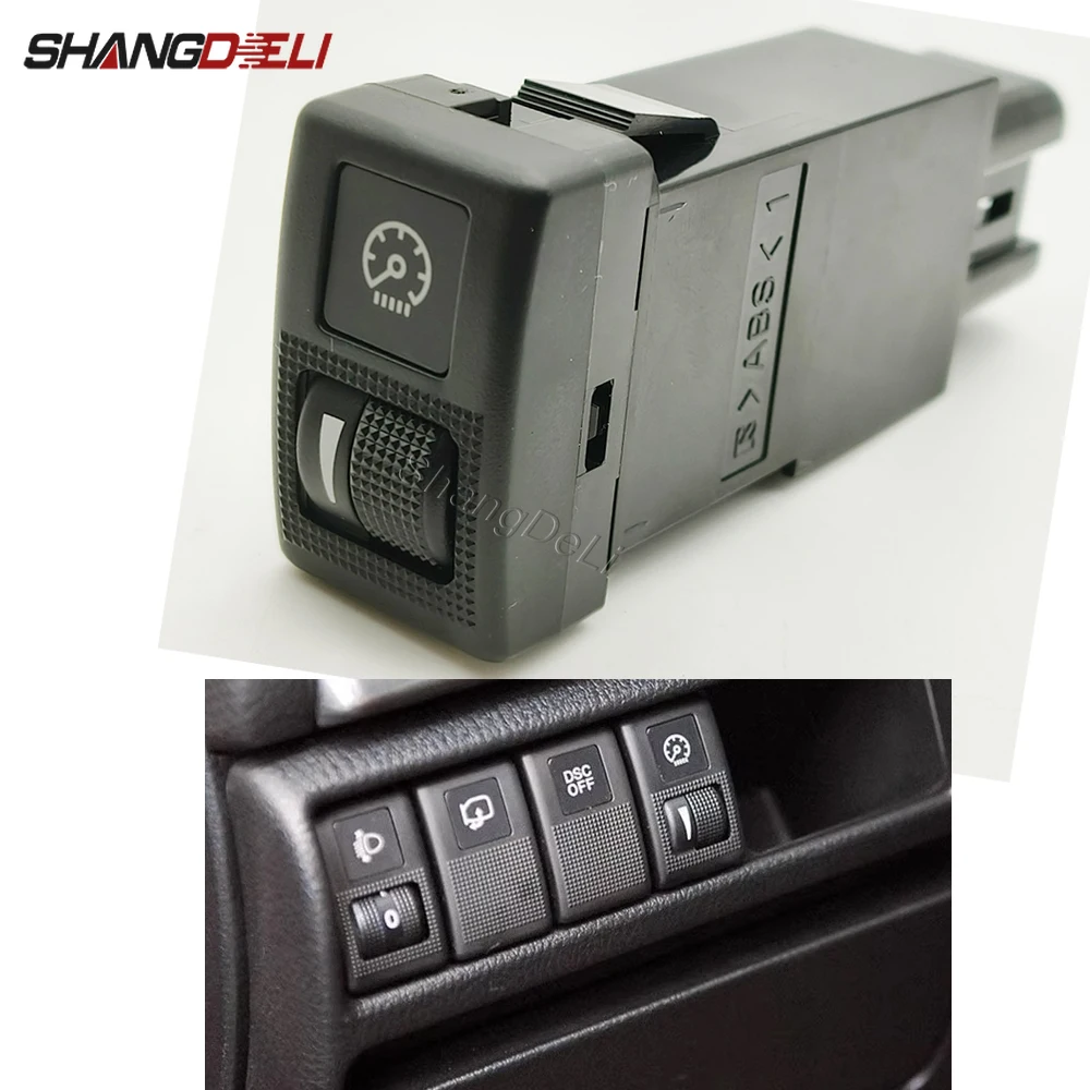 

1PC Car Adjustable Headlight Height Reversing Mirror Headlight Height Switch Button Compatible for Mazda 6 Bestune B7050