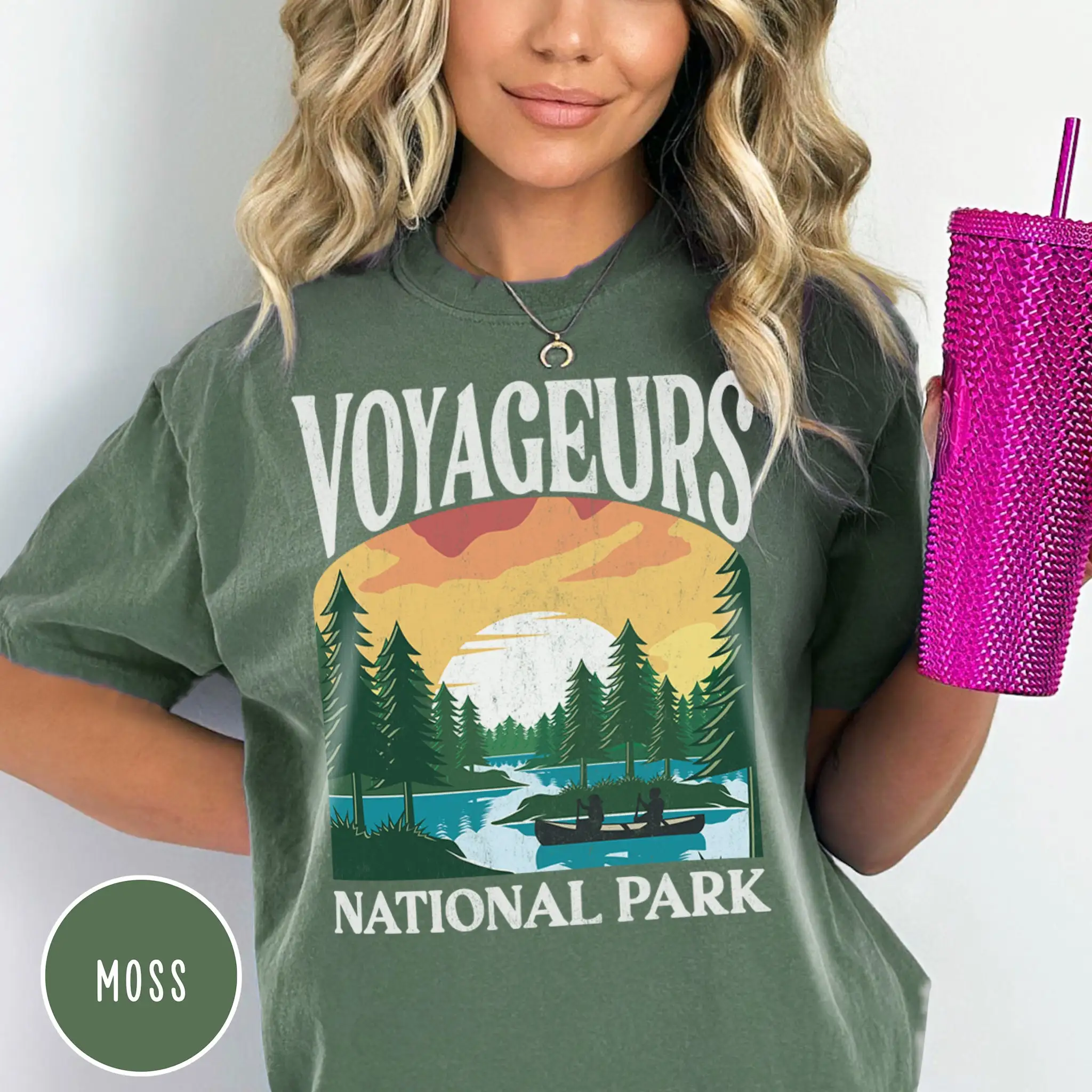 Voyageurs National Park T Shirt Lake Minnesota Camping Adventure Travel Canoe Kayak