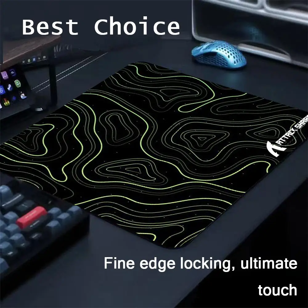 Topographic Attack Shark Mouse Pad Cartoon rubber Small mouse pad desktop computer office keyboard e-sports ROGs game