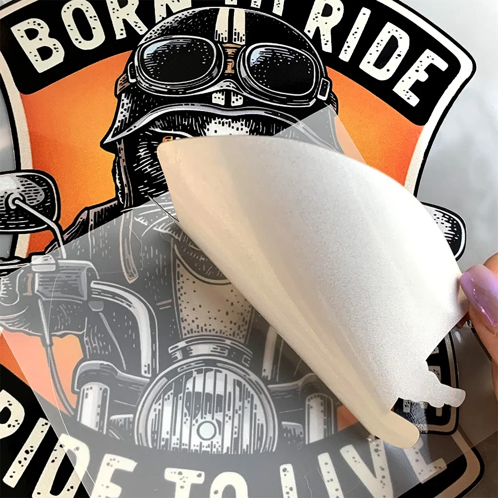 ヴィンテージキャットライダー反射ステッカー,オートバイ,機関車,ボディ装飾,フロントガラス,燃料タンク,レトロなアクセサリーデカール