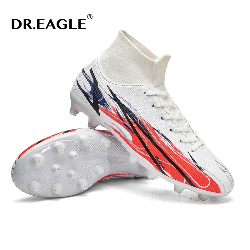 DR.EAGLE TF/FG Soccer Cleats Adult Soccer Boots Outdoor Boys Football Boot High Top Zapatillas Fustal Shoes Male Football Boots