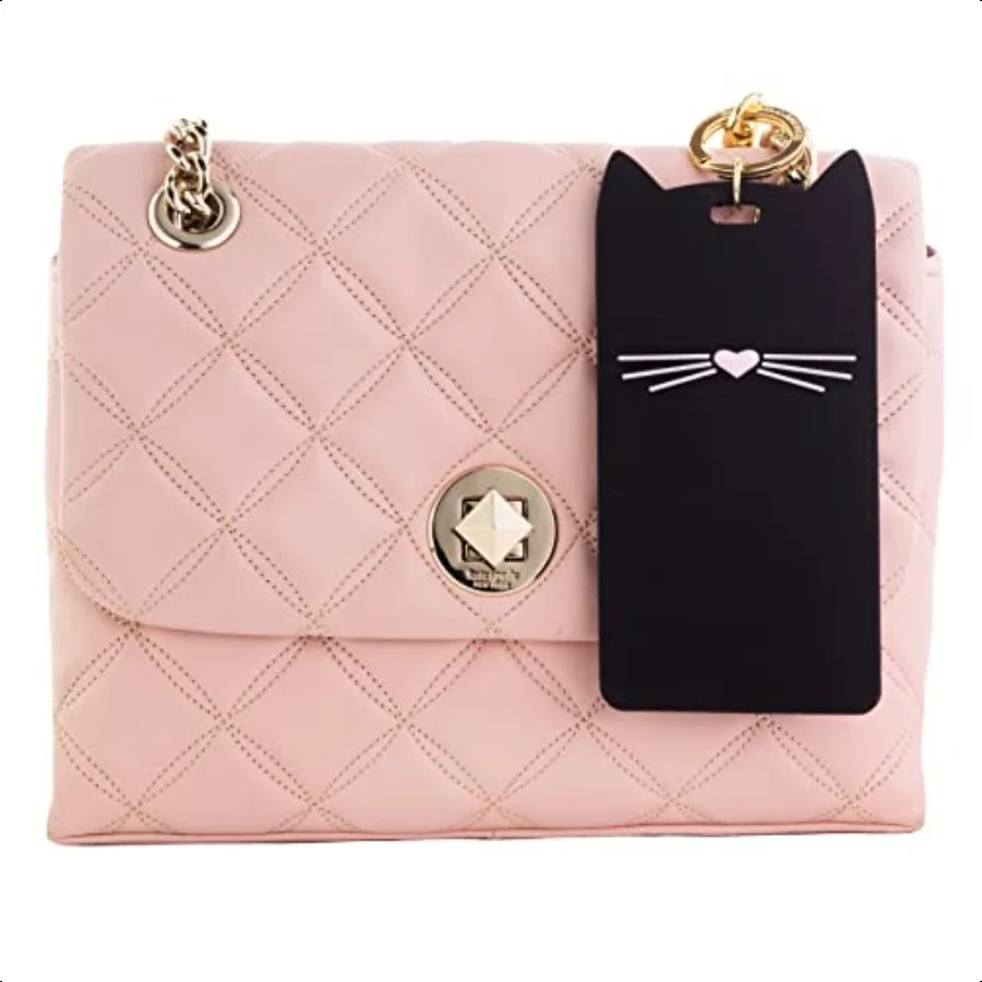 ID Badge Clip Key Chain Silicone Keychain Accory Black Cat