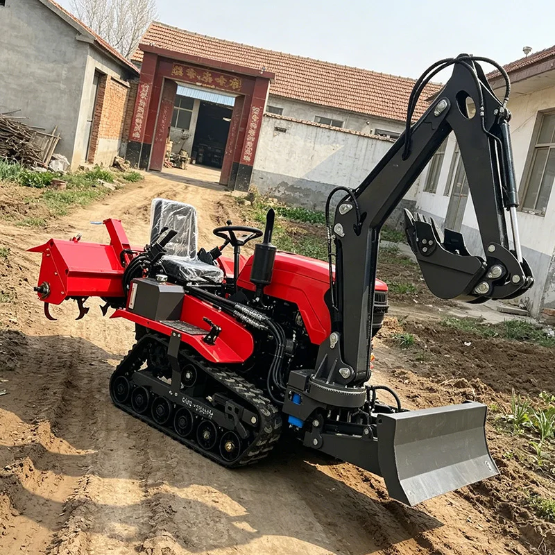 

Customized Rotary Tiller Competitive Price Crawler Rotary Tiller, Tractor & Small Crawler Micro Tiller
