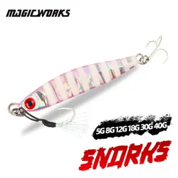 Magic Works Metal Jig Goods For Fishing Jig 5G 8G 12G 18G 30G 40G Fishing Lures Fishing Supplies Artificial Bait Sea Fishing Jig