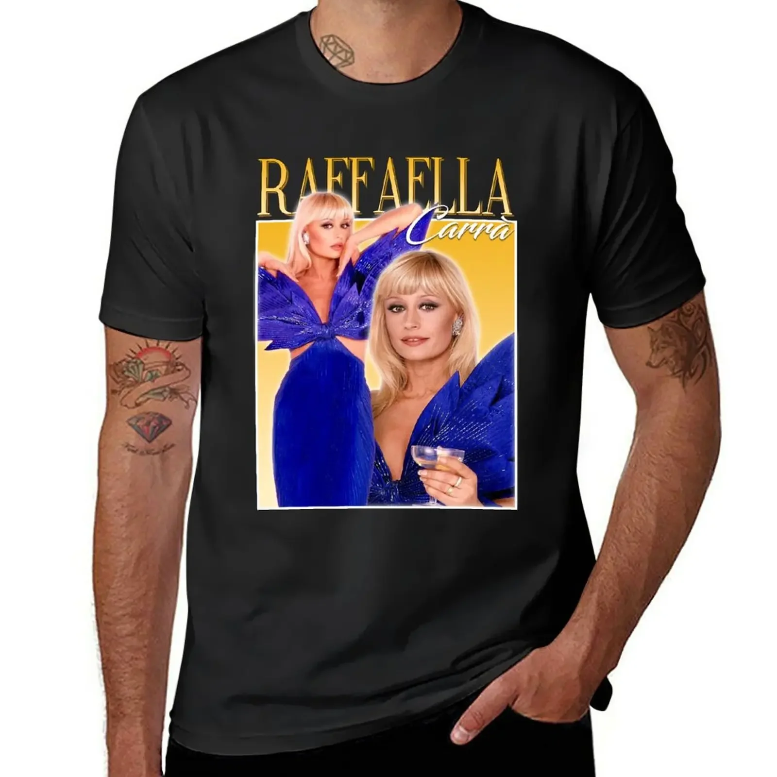 

Raffaella Carrà T-Shirt vintage plus size tops cute tops oversized mens funny t shirts