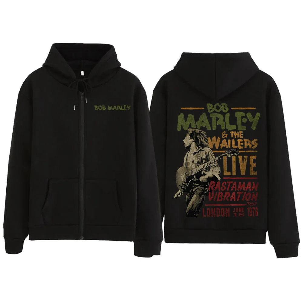 

Bob Marley One Love 2024 Wailers Live Zip Up Hoodies We Love Reggae Hoodie Zipper Jacket Sweatshirts Pullover Coat Gift