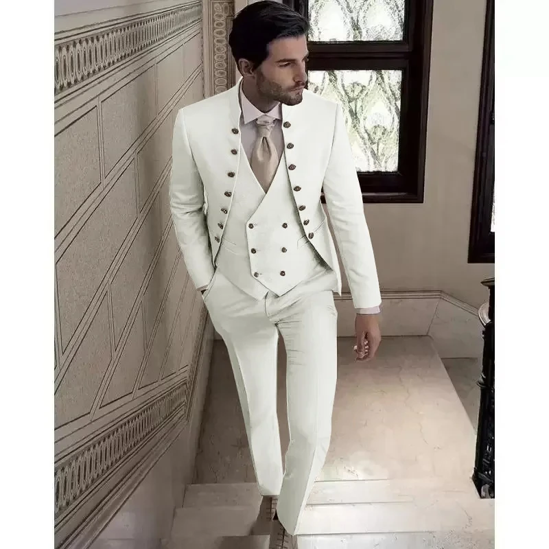 Traje italiano personalizado para hombre, blazer Formal de lujo para graduación, esmoquin para novio, chaqueta ajustada de negocios para boda, 2024