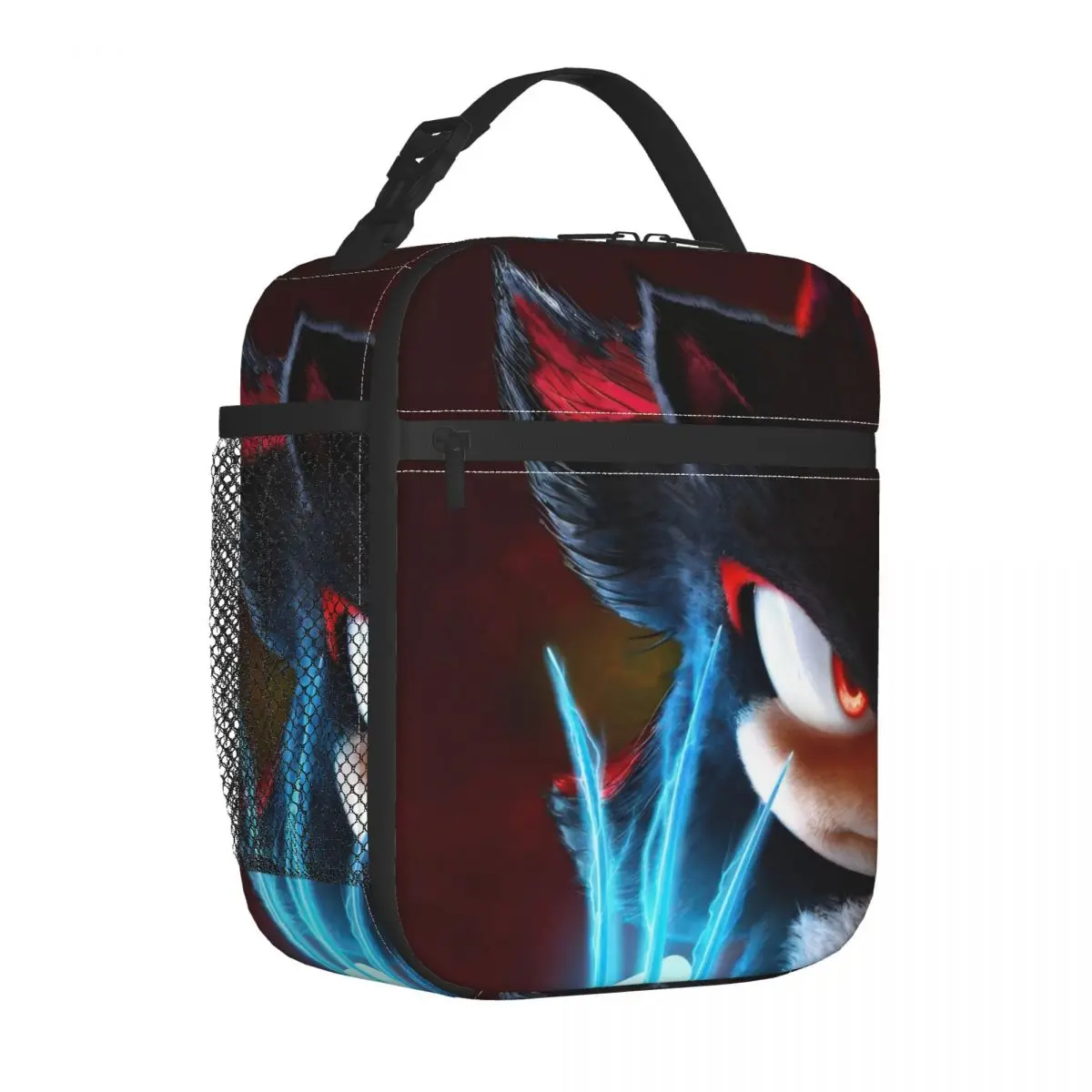 Insulated Lunch Boxes Shadow The Hedgehog Anime Merch Lunch Food Box Harajuku Cooler Thermal Bento Box For Picnic