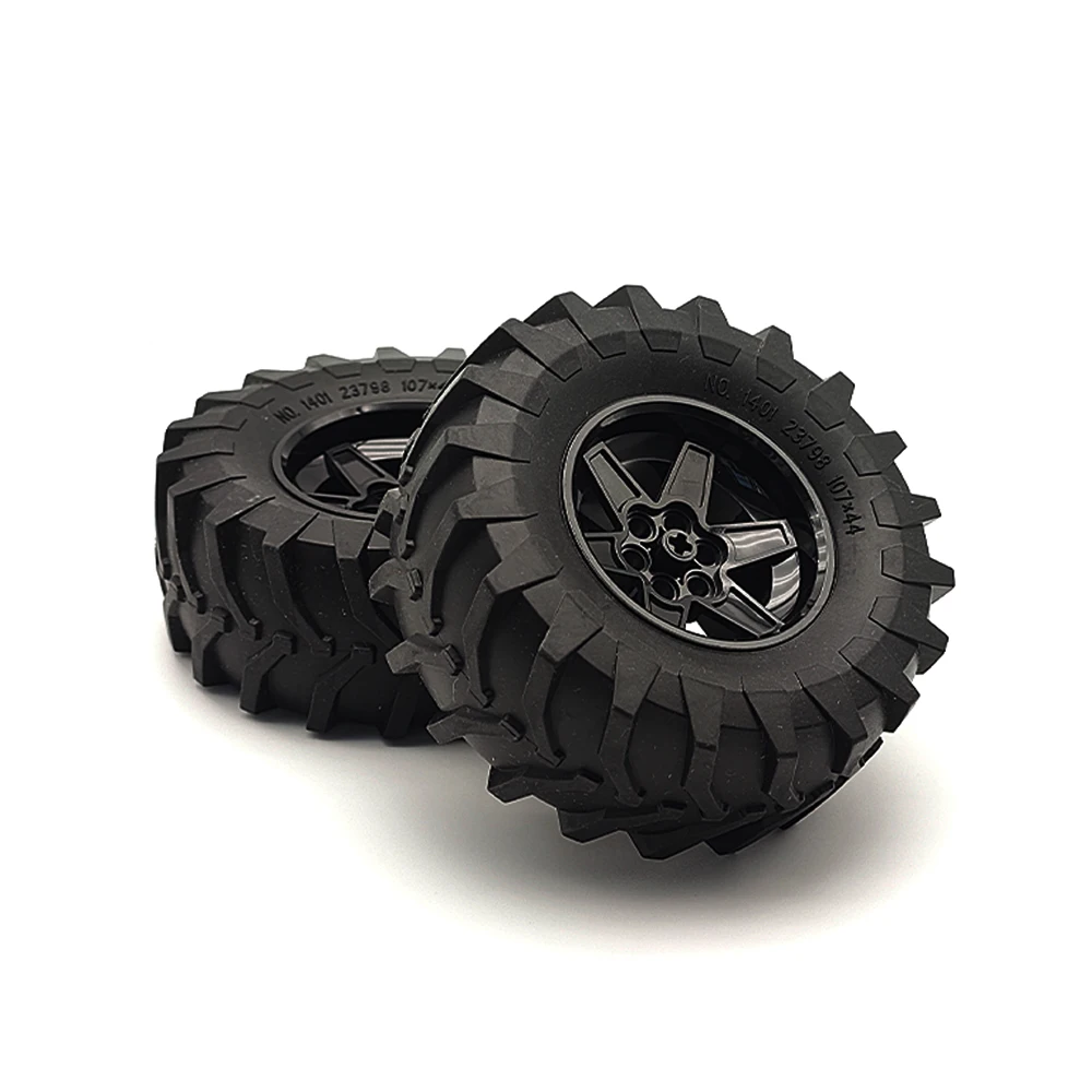 Building Block Wheel Set, Technological Mechanical Parts Tire Building Blocks, Compatible With Classic Building Block Toys