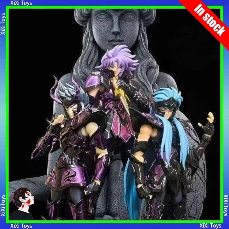 

CS Model Saint Seiya Myth Cloth EX Gemini Saga Shura Camus With Damaged Armor Dark Gold Knights of the Zodiac Action Figure