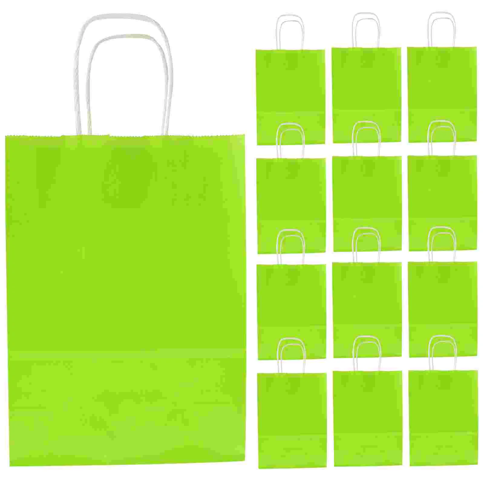 

24 Pcs Clothing Candy Bag Green Party Goody Bags Shopping Cookie Containers for Gift Giving Paper Packaging Goodie Small