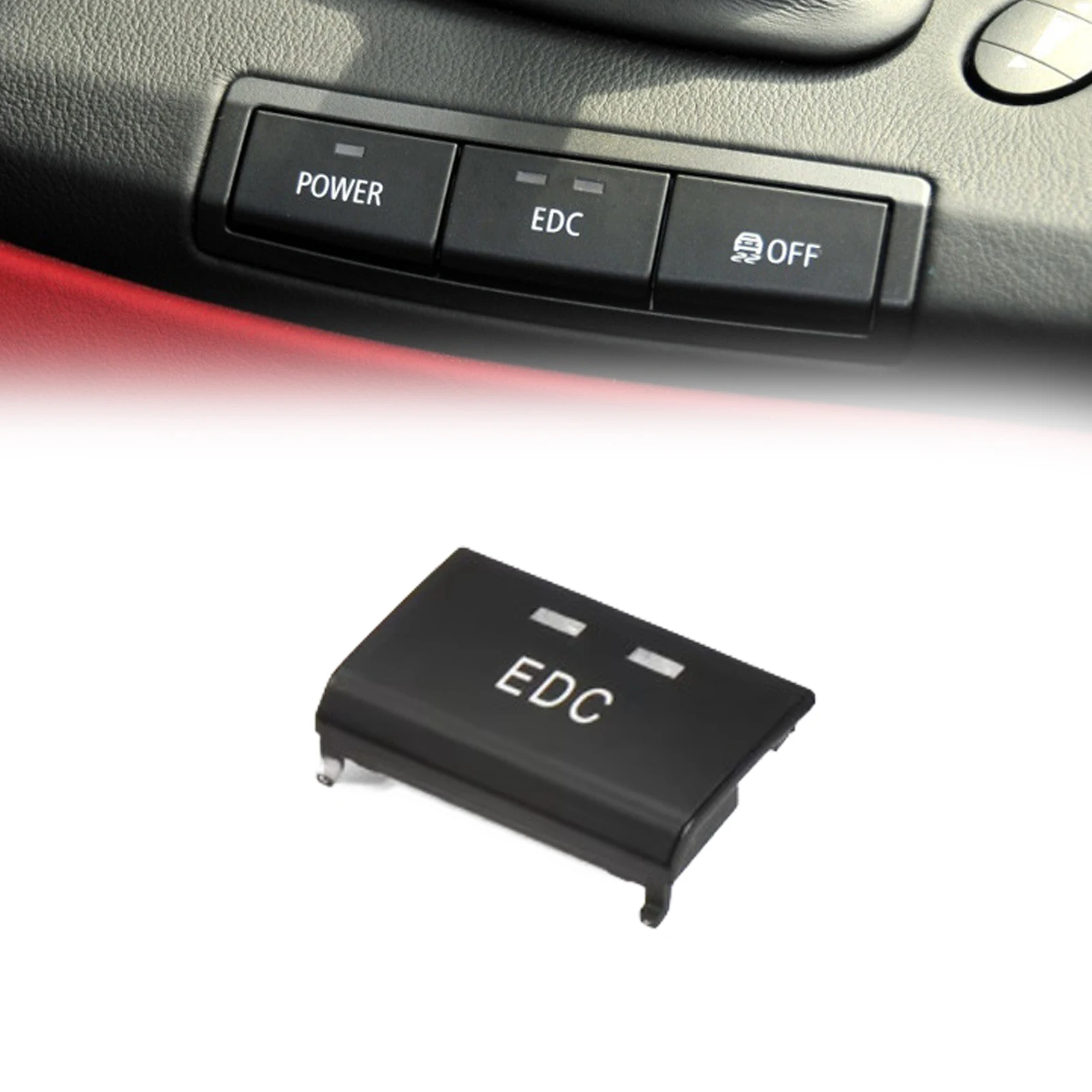 Car Center Console Switch Button Cap POWER EDC DSC Replace  Switch Button Cover For BMW E90 E92 For E93 For M3 05-12 61317841136