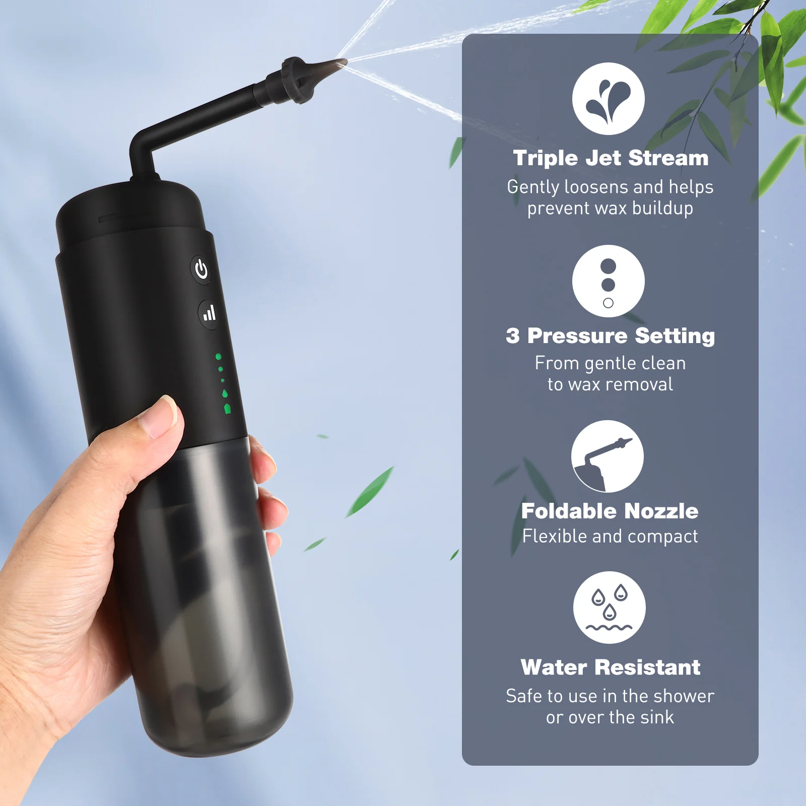 Ear Cleaner Flushing Device Irrigator Canal Wash System For Humans Wax Removal Kit Electric Automatic Machine Safe Cleanser