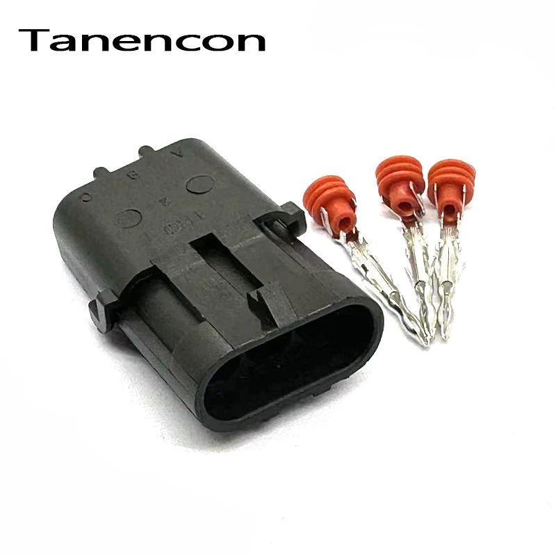 1 Set 3 Pin 12010717 12015793 Delphi Haltech MAP TPS Waterproof Automotive Wire Connector Plug Female Male Socket For GM