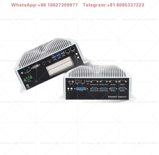 1PCS Fanless industrial control host Gigabit network wireless industrial computer supports same screen
