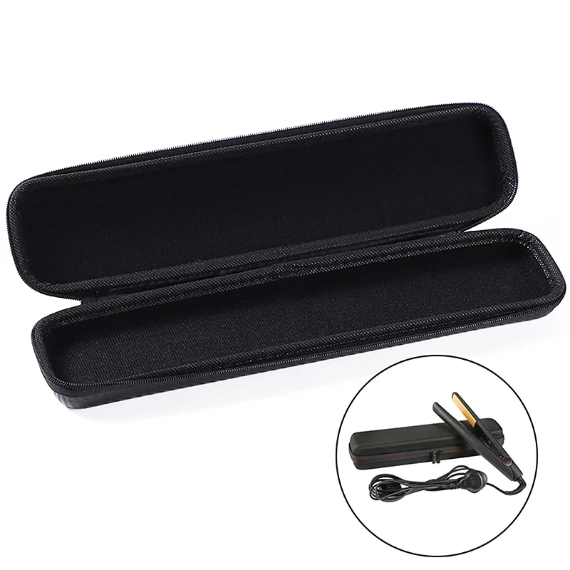 Portable Hair Straightener Storage Bag Curling Iron Storage Container Hair Straightener Protective Travel Carrying Case