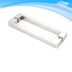 Shower room accessories, glass door handle, sliding door handle, stainless steel square tube, 300mm pull handle(LQ58D)