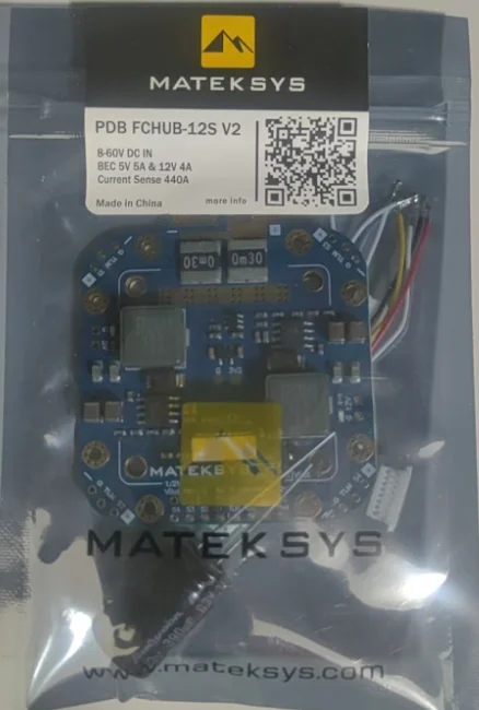 MATEK PDB FCHUB-12S V2 440A Current Detector Seins0r 5V/12V Output 3-12S 30.5mm for RC Multirotor X Class FPV Cinelifter Car