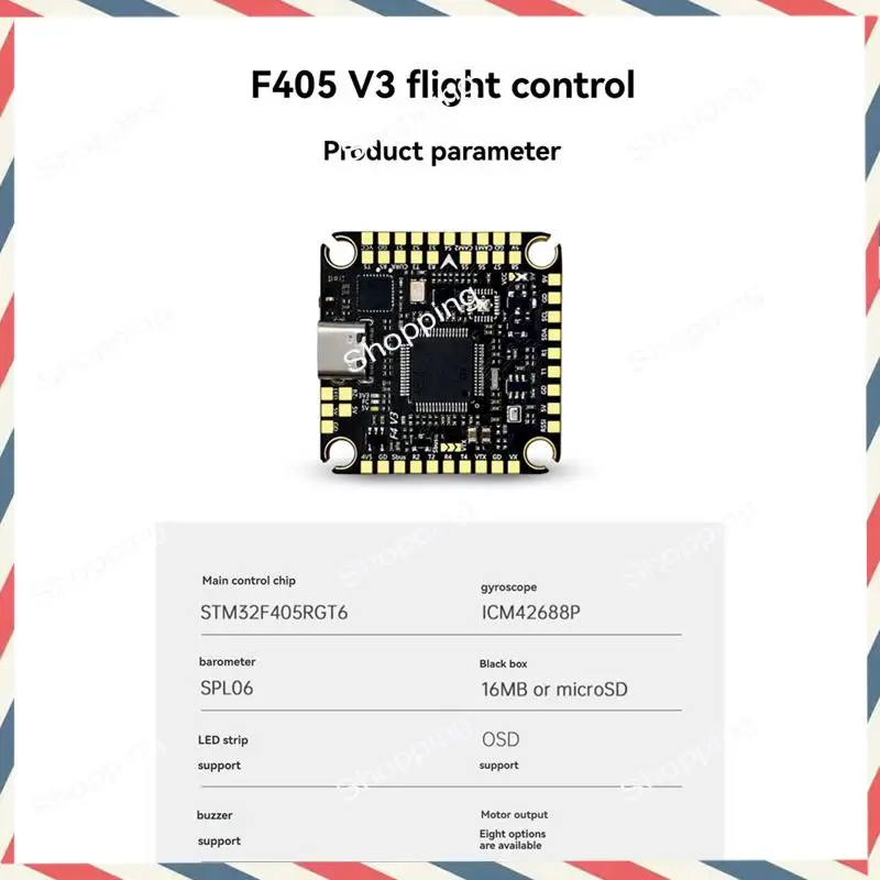 M20K F475S V3 FC e ESC Stack F405 V3 Controllore di volo 75A ESC 3-8S 30.5X30.5Mm Supporto Bluetooth per FPV Racing Drone