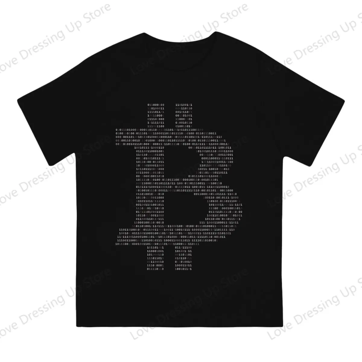 Blockchain Bitcoin Binary Tshirt Graphic Men Tops Vintage Grunge Summer COTTON Short Sleeve Harajuku T Shirt
