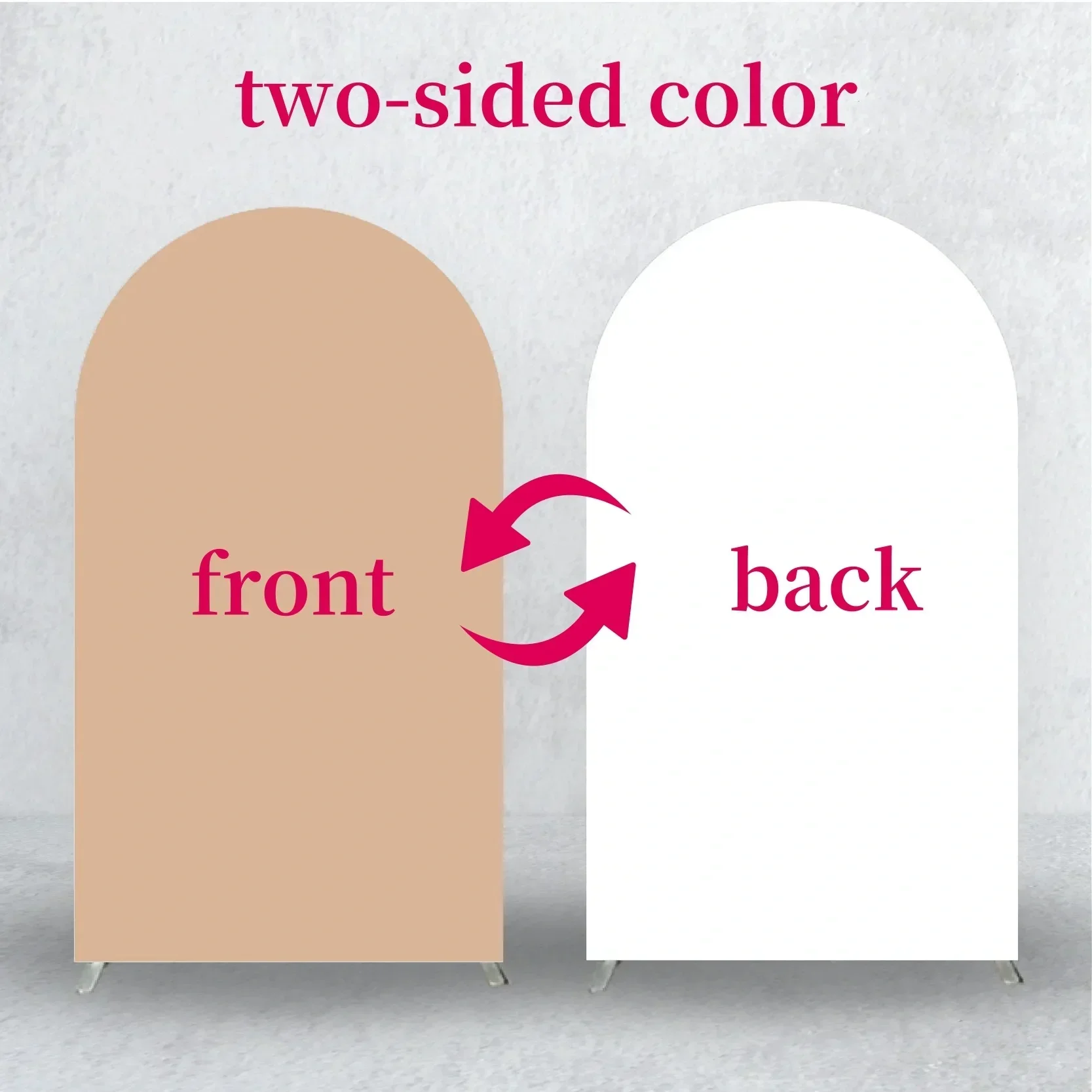 Double Sided Pairing Solid Cover Balloon Arch Background Covers for Wedding Party Decoration Photography Backdrop Supplies