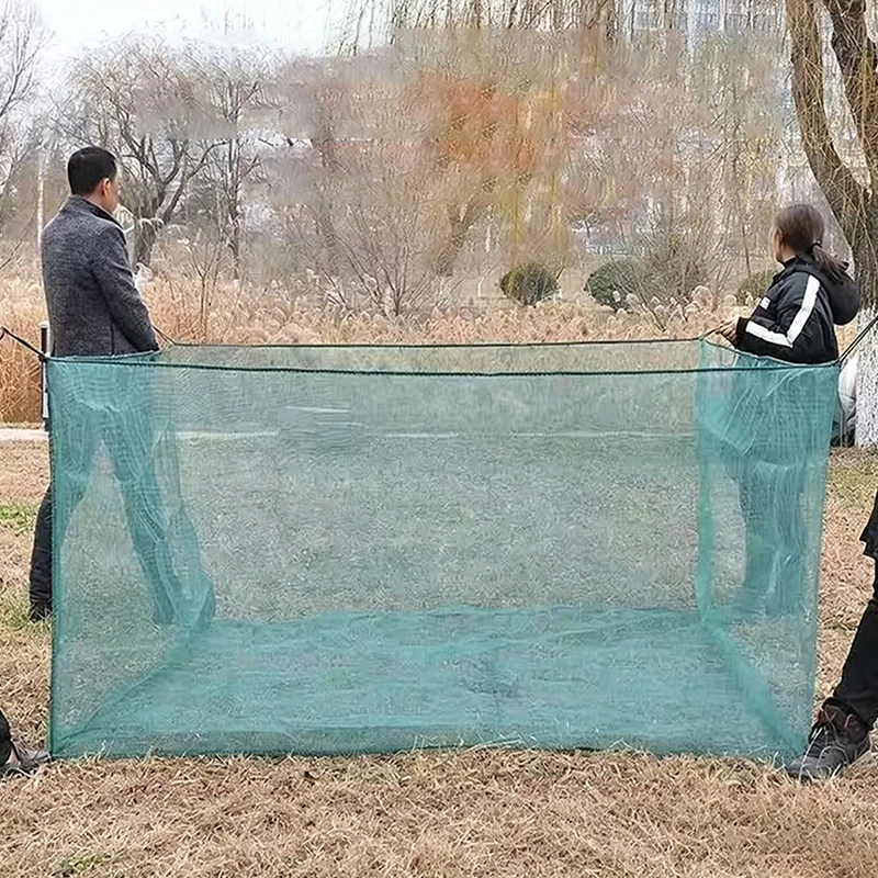 Fischkäfig, robust, zusammenklappbar, mit mehreren Eingängen, Fischernetz, geeignet für Süßwasser- und Salzwasser-Angeltätigkeiten – Detail 1