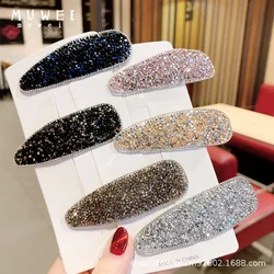 Glitter Sequins Bangs Hairpins BB Clips Women Girls Metal Hair Clips Fashion Barrettes Headwears Hair Styling Accessories Korean