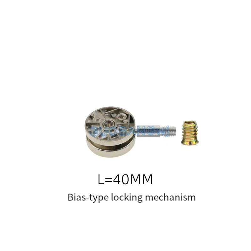 Heavy-Duty 3-in-1 Eccentric Cam Lock Fastener for Furniture Assembly Such as Bookshelves, Wardrobes, Bed Frames, Etc.