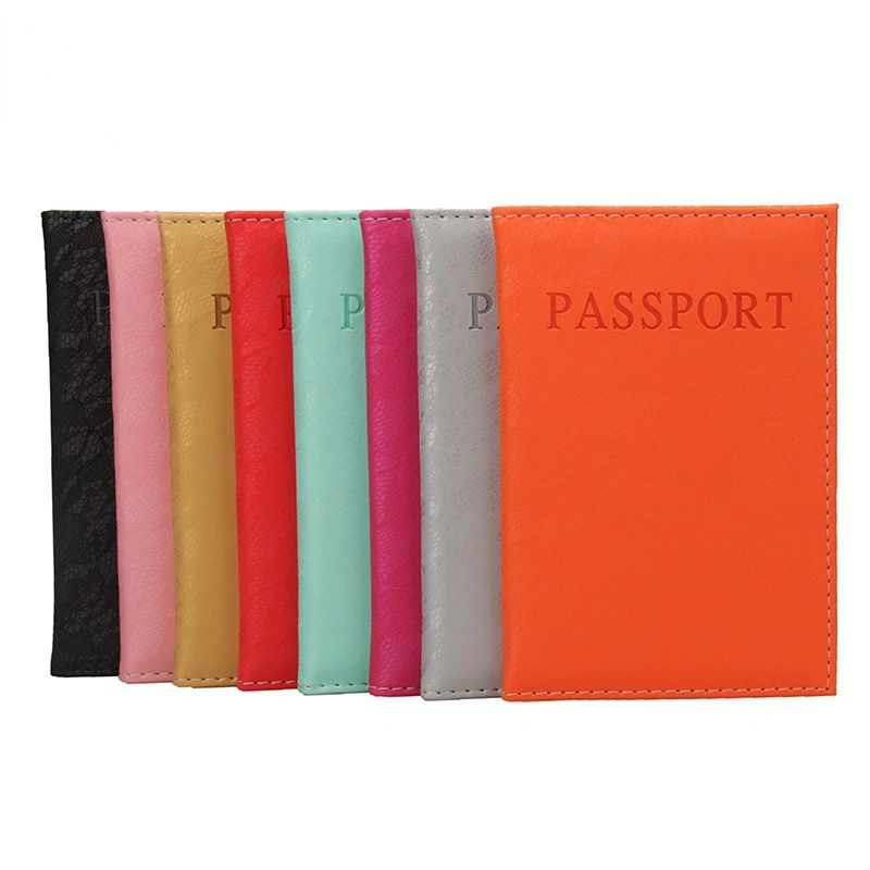 PU Leather Travel Passport Cover Case Card ID Holders Travel Accessories 3D Print Lace Passport Holder Porta Pasaportes