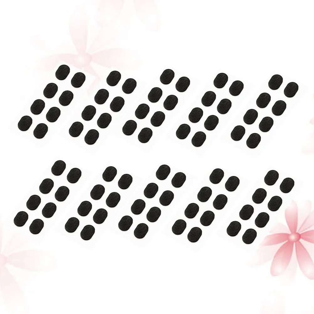 

10 шт. Премиальные губчатые накладки для носа для очков и солнцезащитных очков, увеличивающие высоту, нескользящие, регулируемые, самоклеящиеся, черные, 1,0 мм