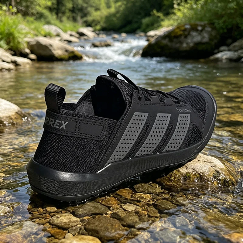 ADIDAS 100 % authentische CLIMACOOL Unisex-Outdoor-Wasserschuhe, atmungsaktive, schnell trocknende Wandersneaker mit Boxen HQ9170 – Detail 4