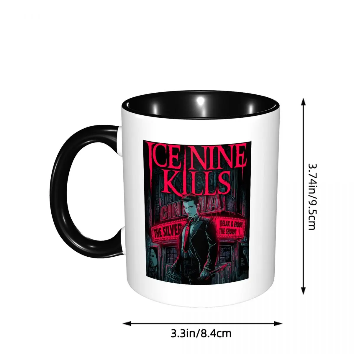 Ice Nine Kills The Silver Scream By Grave Mug Funny Ceramic Coffee Cups Tea Mugs Milk Cup Drinkware Gift for Friends