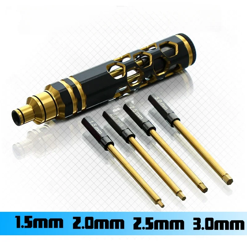 4 In 1 Hexagon Head Screw Driver Tools Set Kit RC Helicopter Car Supplies H1.5 H2.0 H2.5 H3.0