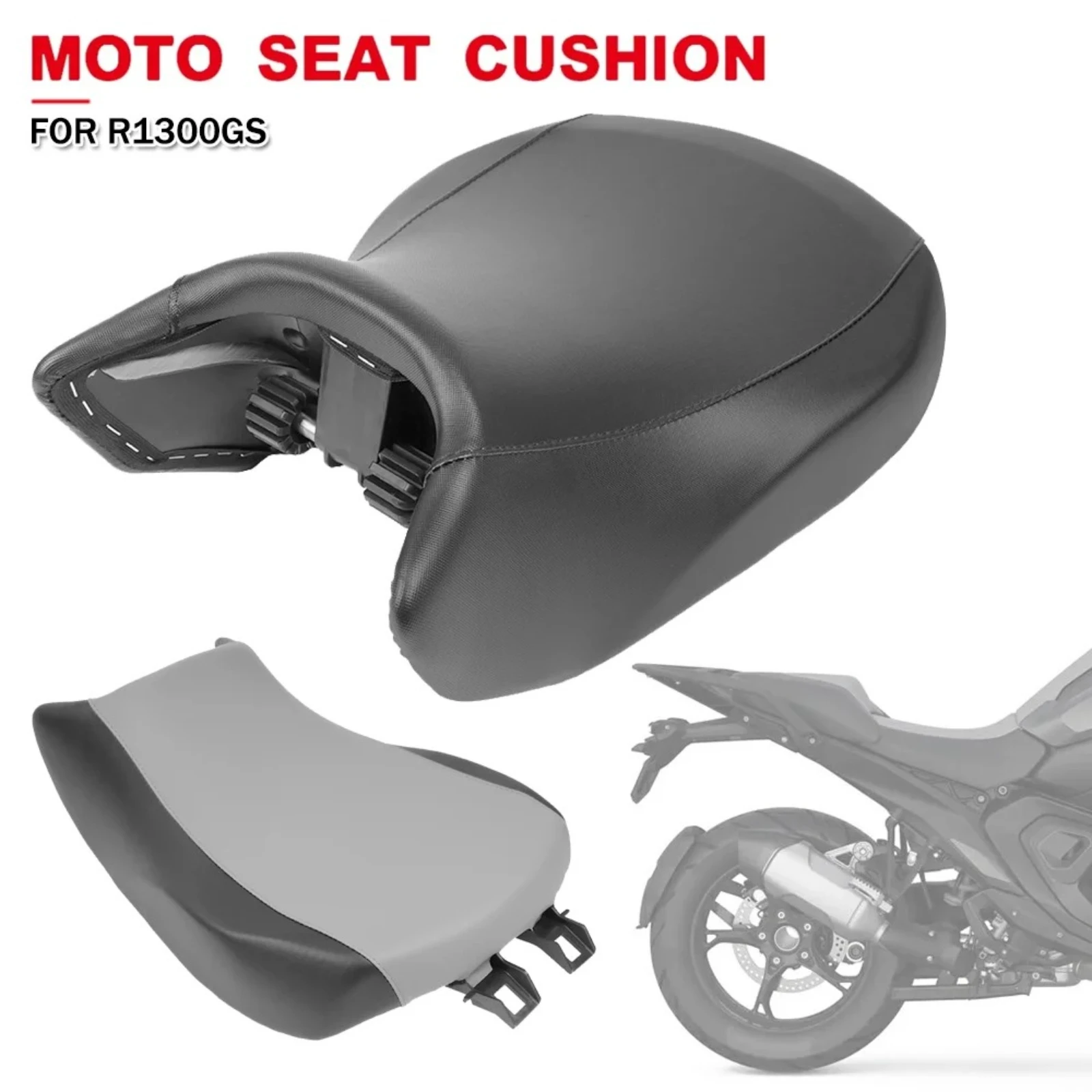 Motorcycle Seat Pillion Cushion Front Driver Seat Cushion Standard/Lower Seat Height For BMW R1300GS GS1300 R1300 GS R 1300 GS
