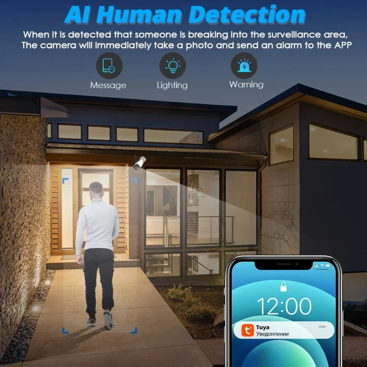 6MP Tuya Smartlife Home Surveillance Camera IP POE Two-Way Audio Dome Color Night Vision Ai Detect CCTV  Video Security For NVR